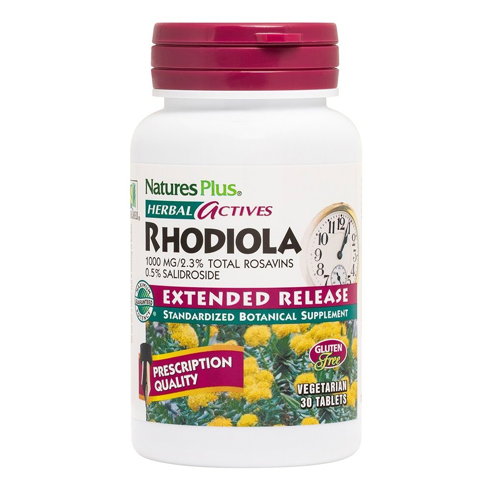 Natures Plus Rhodiola Extended Release 1000 mg, 30tabs