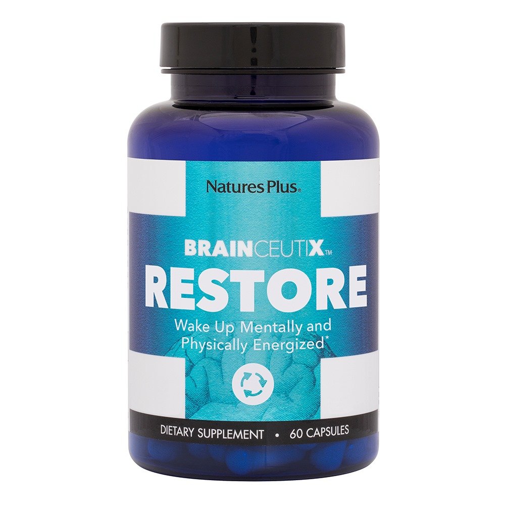 Natures Plus BrainCeutix PQQ Brainceutix PQQ Συμπλήρωμα Διατροφής για Τόνωση, Προστασία & Αναγέννηση Εγκεφαλικών Κυττάρων, 60 κάψουλες