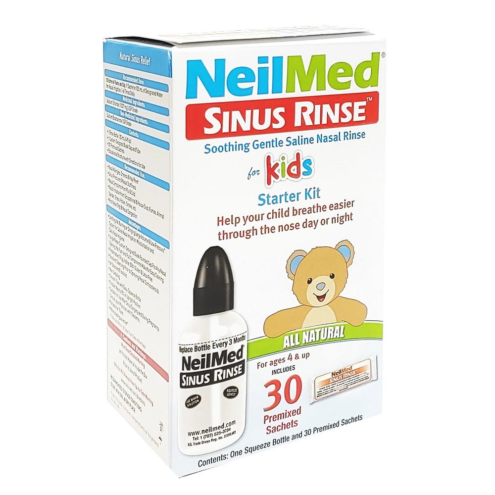 NeilMed Sinus Rinse Παιδιατρικό Σύστημα Ρινικών Πλύσεων για Παιδιά 4 Χρονών & Πάνω, 30 Φακελίσκοι