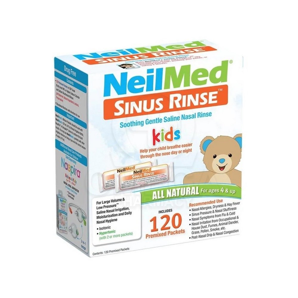NeilMed Sinus Rinse Kids Ανταλλακτικά Φακελάκια Ρινικού Αποφρακτήρα για Παιδιά, 120τμχ
