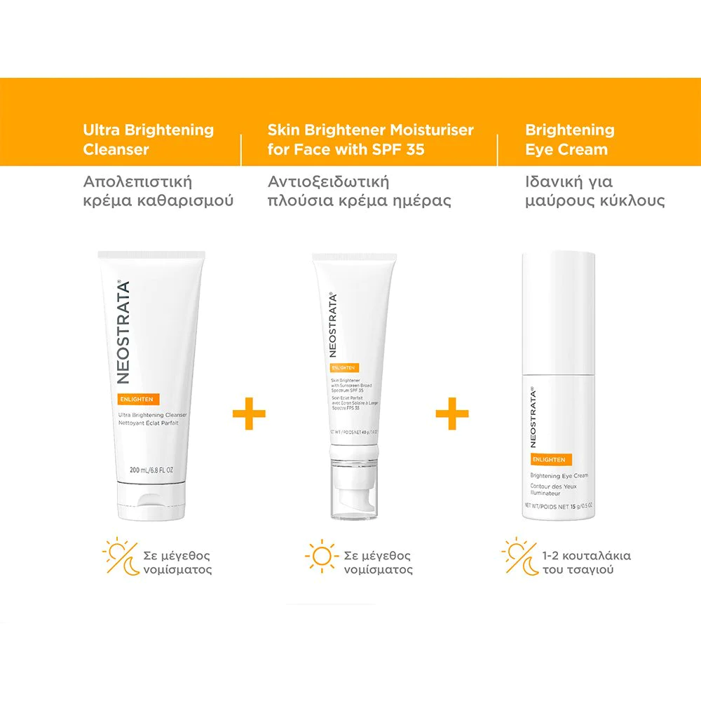 Neostrata® Enlighten Brightening Eye Cream Κρέμα Ματιών για Λάμψη, κατά των Μαύρων Κύκλων, 15g