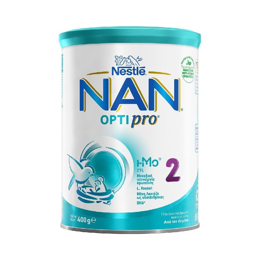 Nestle Nan Optipro 2 Γάλα σε Σκόνη  6m+, 400gr