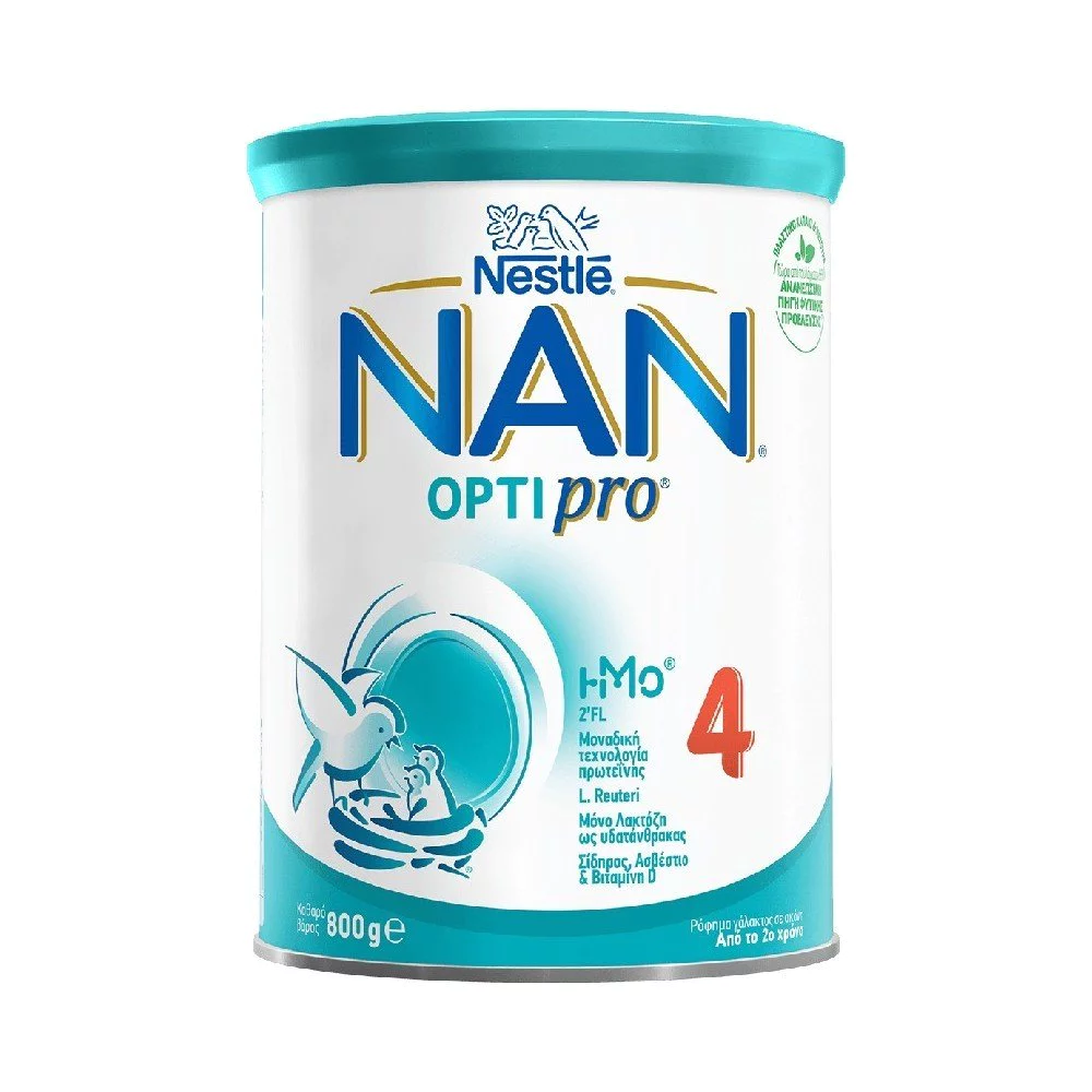 Nestle Nan Optipro 4 Γάλα σε Σκόνη 24m+, 800gr Nestle Nan Optipro 4 Γάλα σε Σκόνη 24m+, 800gr