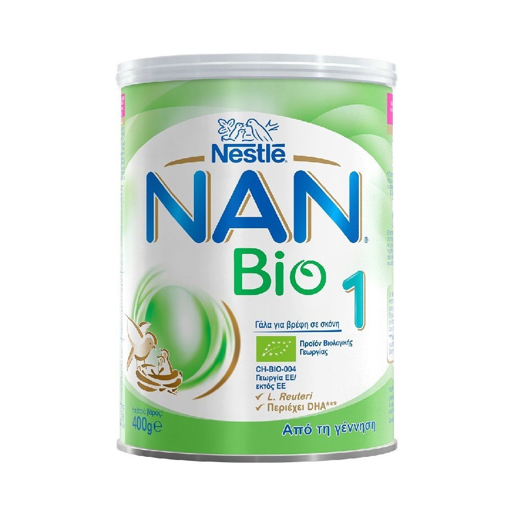 Nestle Nan Bio 1 0m+, Γάλα Βιολογικό σε Σκόνη, 400gr