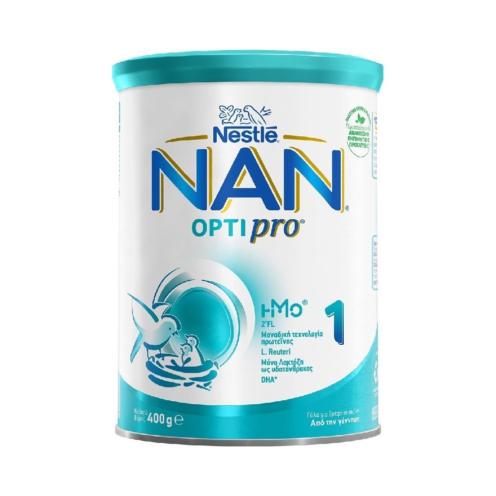 Nestle Nan Optipro 1 Γάλα σε Σκόνη 0m+, 400gr