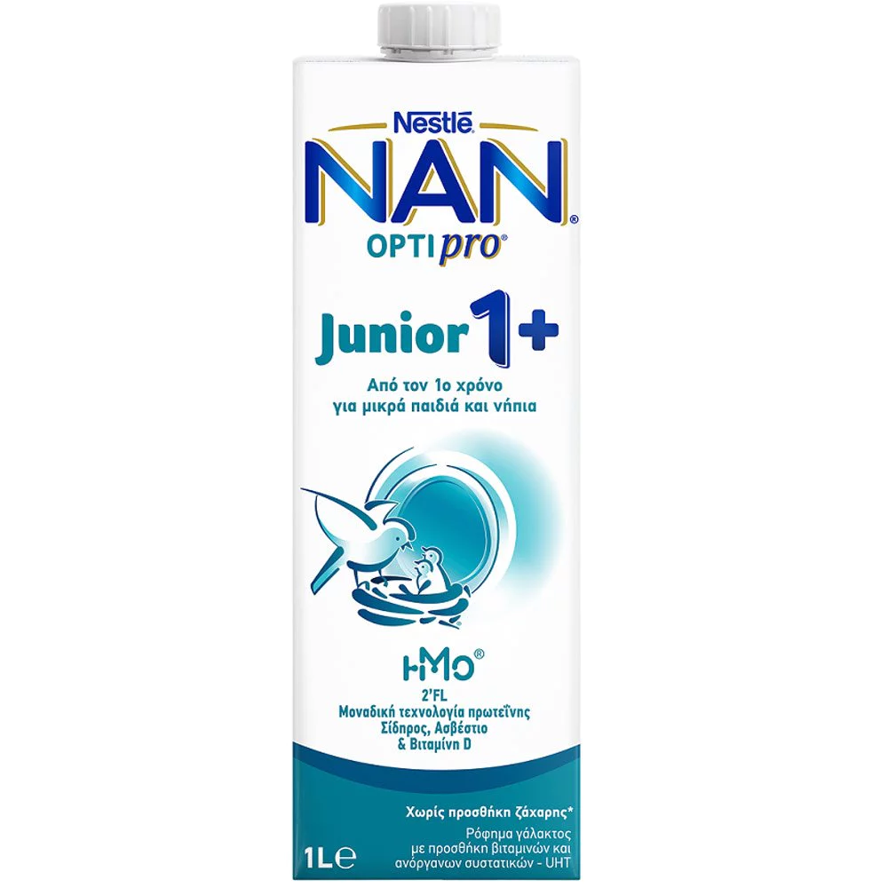 Nestle Nan Optipro Junior Ρόφημα Γάλακτος για 12+ μηνών, 1000ml Nestle Nan Optipro Junior Ρόφημα Γάλακτος για 12+ μηνών, 1000ml