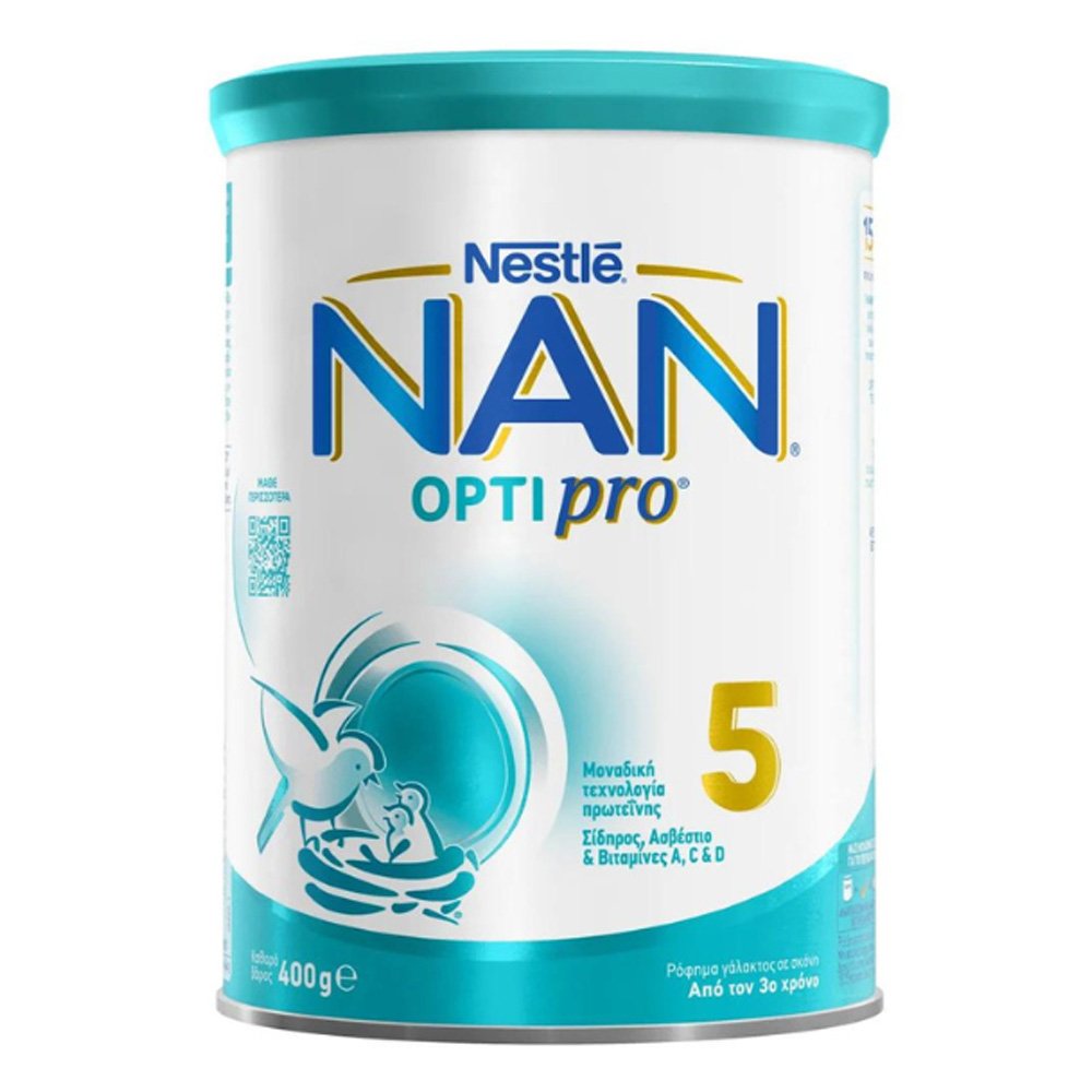 Nestle Nan Optipro 5 Γάλα σε Σκόνη 36m+, 400gr 