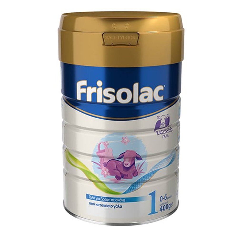Frisolac 1 Goat Κατσικίσιο Γάλα για Βρέφη σε Σκόνη Κατάλληλο από 0 έως 6 Μηνών, 400gr