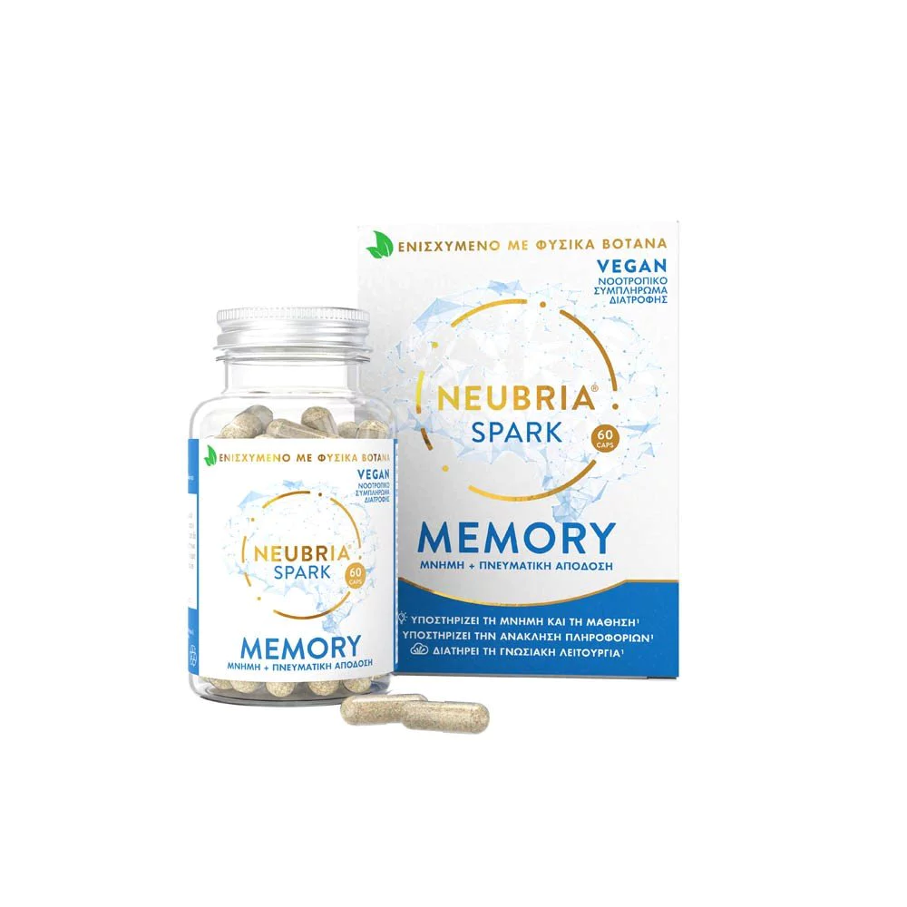 Neubria Spark Memory Συμπλήρωμα Διατροφής για Μνήμη & Πνευματική Απόδοση, 60caps Neubria Spark Memory Συμπλήρωμα Διατροφής για Μνήμη & Πνευματική Απόδοση, 60caps