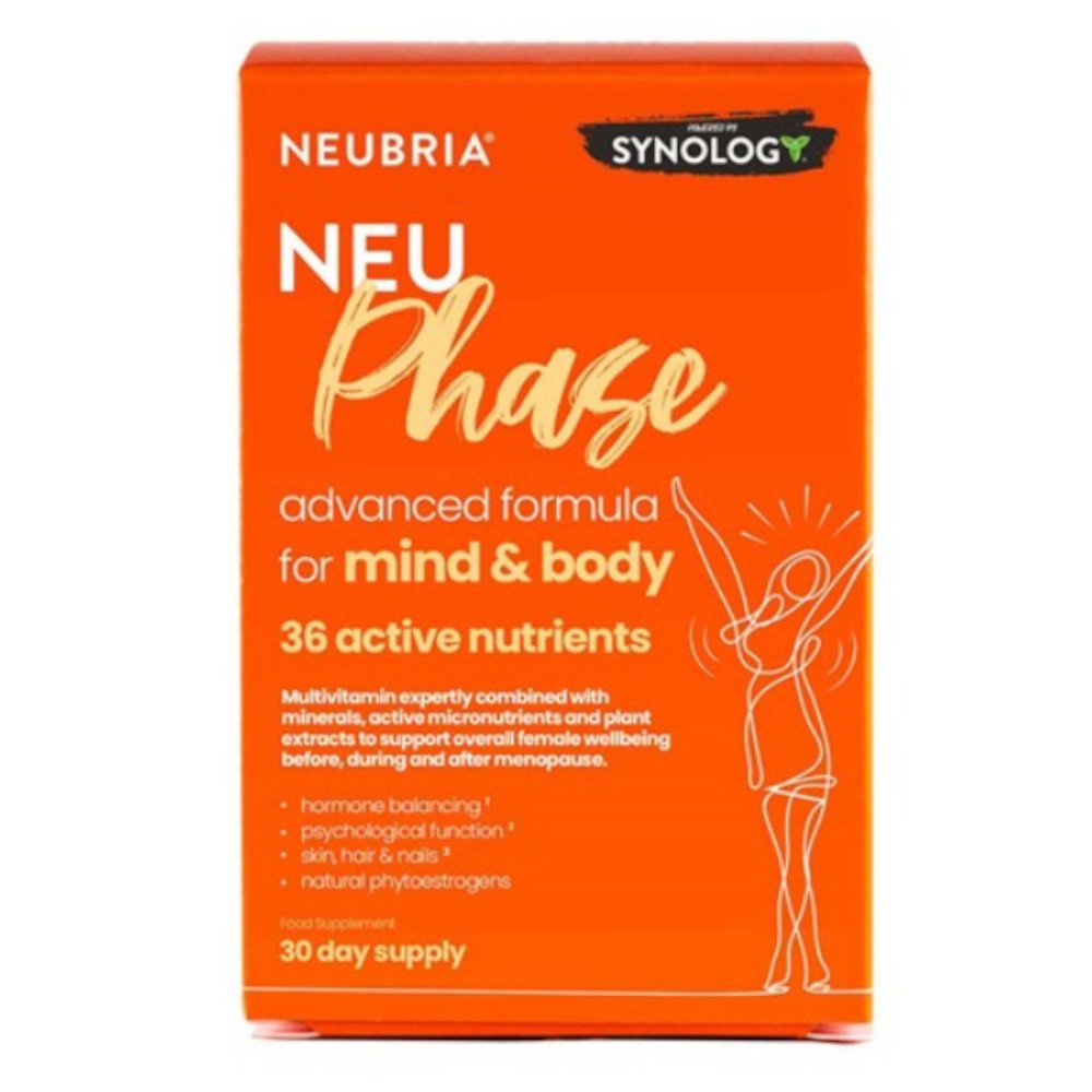 Neubria Neu Phase, Συμπλήρωμα Διατροφής για Γυναίκες Πριν, Κατά τη Διάρκεια & Μετά την Εμμηνόπαυση, 30 tabs