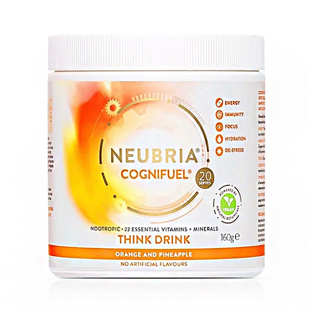 Neubria Cognifuel Orange Pineapple Νοοτροπική Πολυβιταμίνη Για Πνευματική Απόδοση με γεύση Πορτοκάλι Ανανάς, 160gr
