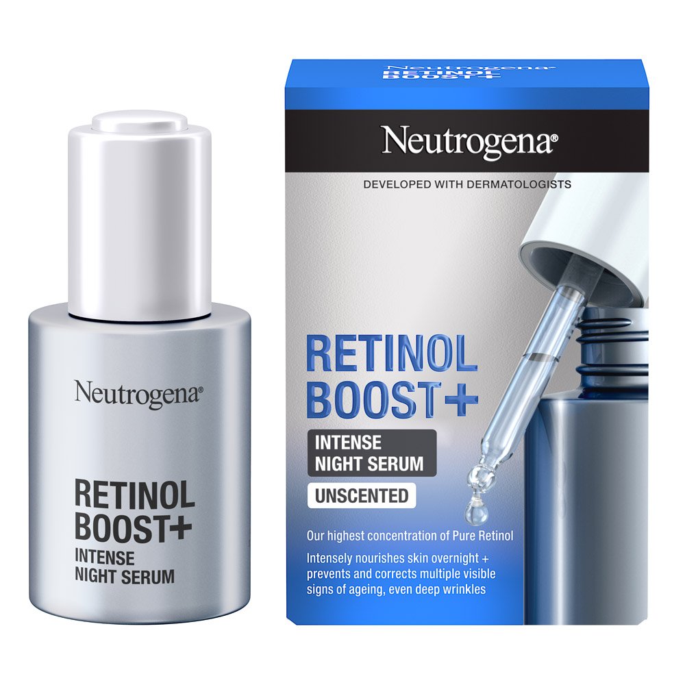 Neutrogena® Retinol Boost+ Intense Night Serum Εντατικός Ορός Νυκτός, 30ml