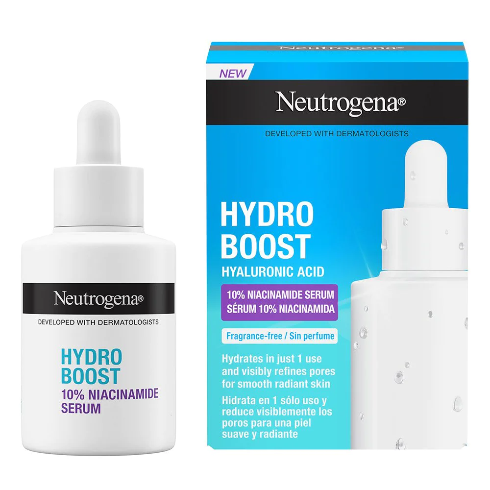 Neutrogena® Hydro Boost Niacinamide Serum Ορός 10% Νιασιναμίδης, 30ml Neutrogena® Hydro Boost Niacinamide Serum Ορός 10% Νιασιναμίδης, 30ml
