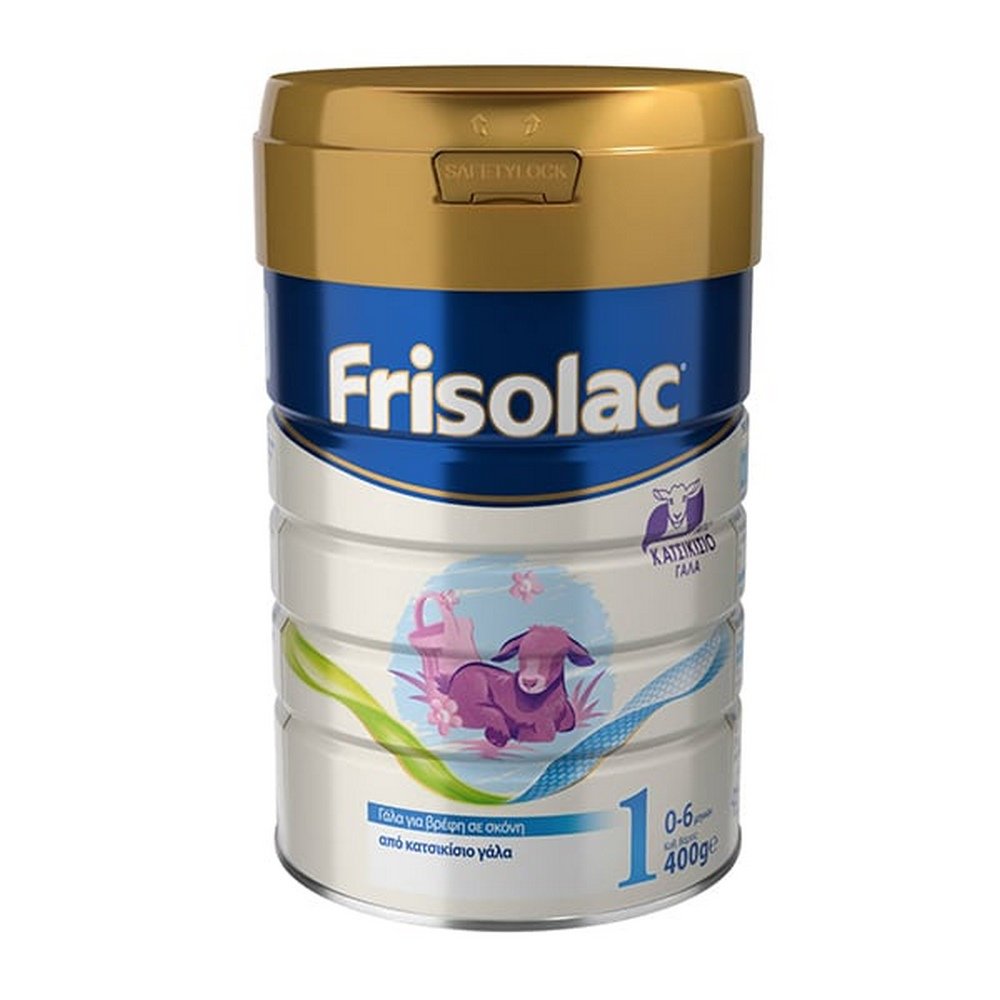 Frisolac 1 Goat Κατσικίσιο Γάλα για Βρέφη σε Σκόνη Κατάλληλο από 0 έως 6 Μηνών, 400gr