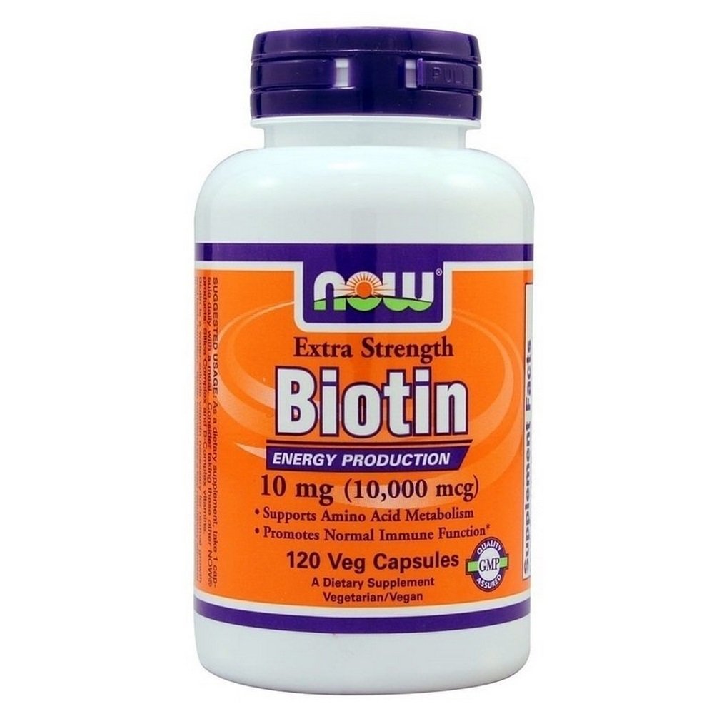Now Foods Biotin 10mg Συμπλήρωμα Διατροφής με Βιοτίνη, 120 Φυτικές Κάψουλες