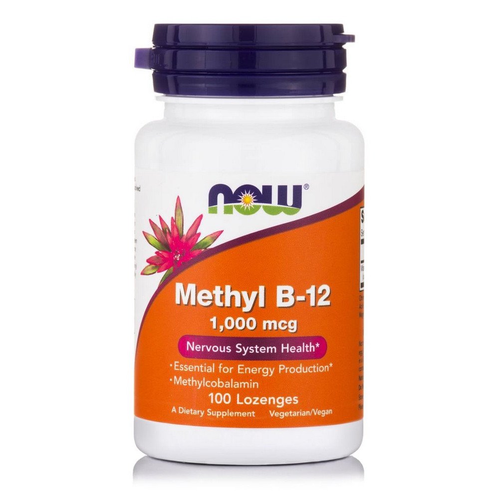 Now Foods Methyl B12 1000mcg Συμπλήρωμα Διατροφής για τη Φυσιολογική Λειτουργία του Εγκεφάλου του Νευρικού Συστήματος & του Ανοσοποιητικού, 100 παστίλιες