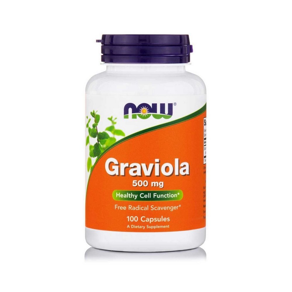 Now Foods Graviola Συμπλήρωμα για Υγιή Ανάπτυξη & Λειτουργία των Κυττάρων, 100caps