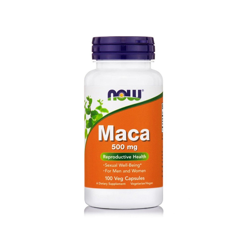 Now Foods Maca 500 mg, Συμπλήρωμα Διατροφής για σεξουαλικές διαταραχές, 100 κάψουλες