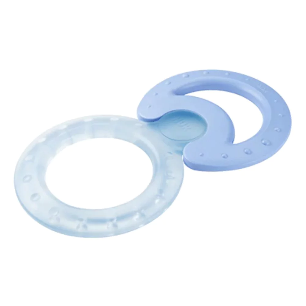 Nuk Σετ Δακτυλίων Οδοντοφυΐας Cool Blue 3m+, 1τμχ Nuk Σετ Δακτυλίων Οδοντοφυΐας Cool Blue 3m+, 1τμχ