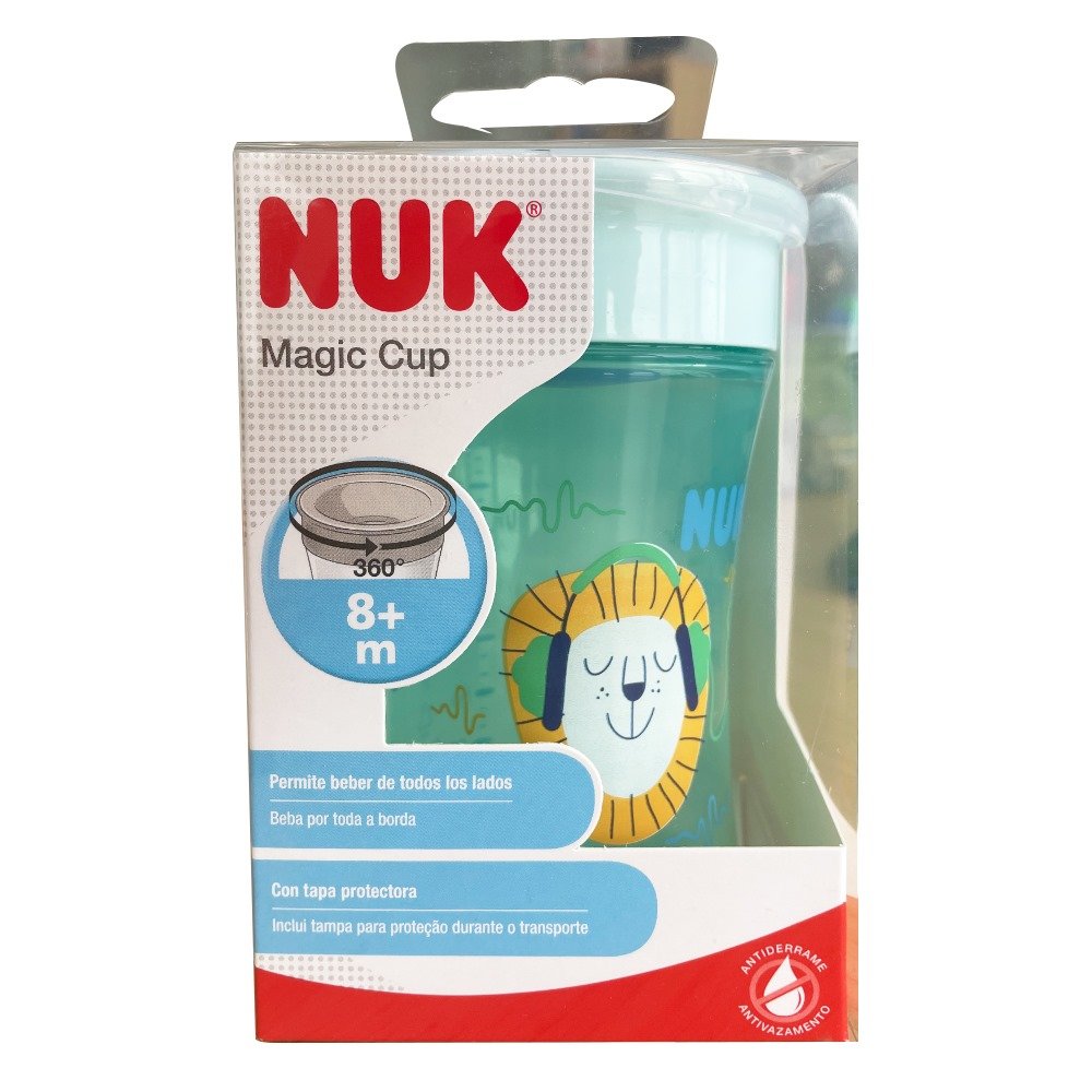Nuk Evolution Magic Cup Εκπαιδευτικό Ποτηράκι 360° 8m+ Τιρκουάζ, 230ml