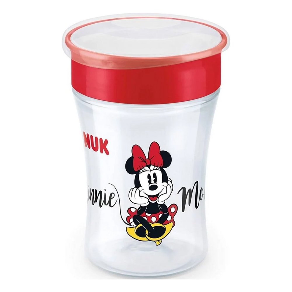 Nuk Παιδικό Ποτηράκι Magic Cup- Minnie από Πλαστικό Κόκκινο για 8m+, 230ml