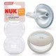  Nuk MommyFeel Πιπίλα Σιλικόνης 0-9m Γαλάζια & Μπεζ, 2τεμ