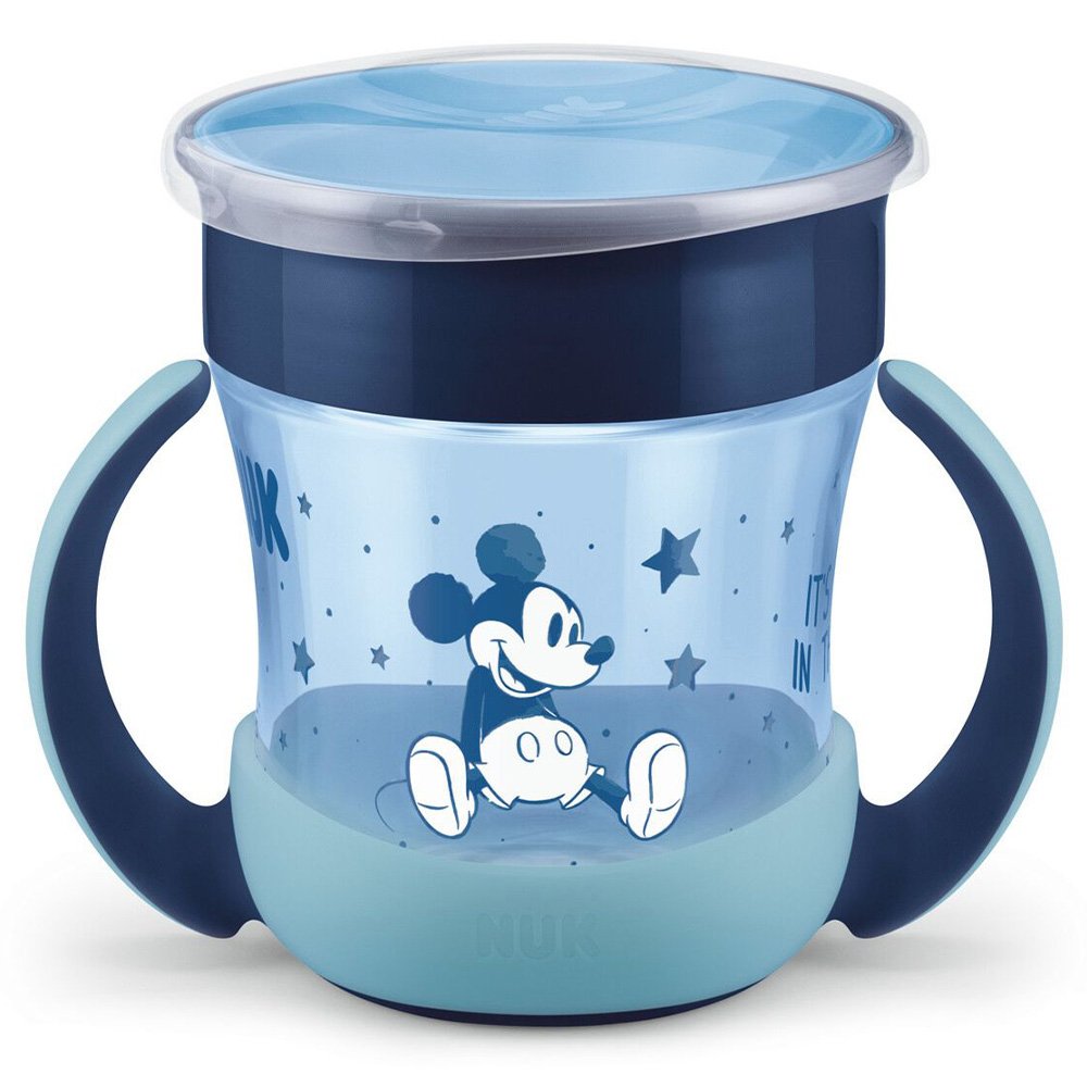 Nuk Παιδικό Ποτηράκι Mini Magic Cup Night από Πλαστικό για 6m+ Mickey Μπλέ, 160ml 