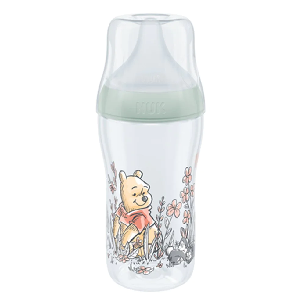 Nuk Perfect Match Disney Winnie the Pooh Μπιμπερό Πλαστικό με Μαλακή Θηλή Σιλικόνης κατά των Κολικών με Έλεγχο Θερμοκρασίας με τον Winnie 3m+, 260ml Nuk Perfect Match Disney Winnie the Pooh Μπιμπερό Πλαστικό με Μαλακή Θηλή Σιλικόνης κατά των Κολικών με Έλεγχο Θερμοκρασίας με τον Winnie 3m+, 260ml