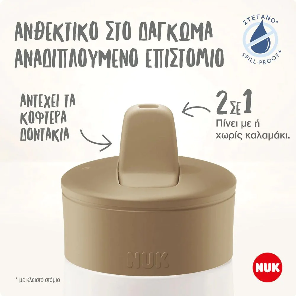 Nuk Disney Frozen Mini-Me Flip Παγουράκι με Ρύγχος 2 σε 1, 450ml 