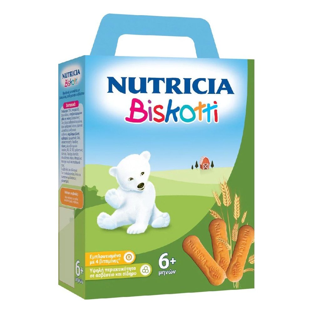 Nutricia Biskotti Nutricia (Μπισκότα) 180gr 6m+, 180gr