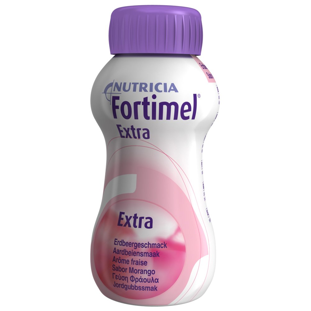 Nutricia Fortimel Extra Strawberry Υπερπρωτεϊνικό Ρόφημα με γεύση Φράουλα 3+ ετών, 800ml