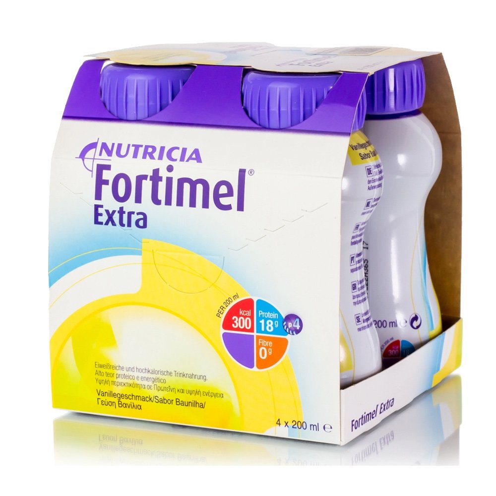 Nutricia Fortimel Extra Βανίλια, 4 x 200ml 
