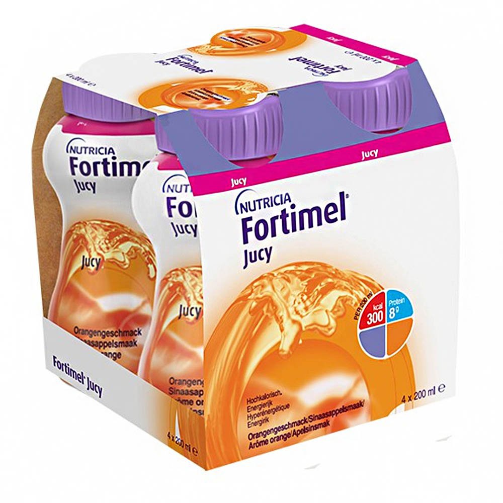 Nutricia Fortimel Jucy Τρόφιμο για Ειδικούς Ιατρικούς Σκοπούς για τη Διατροφική Διαχείριση Δυσθρεψίας με Γεύση Πορτοκάλι, 800ml