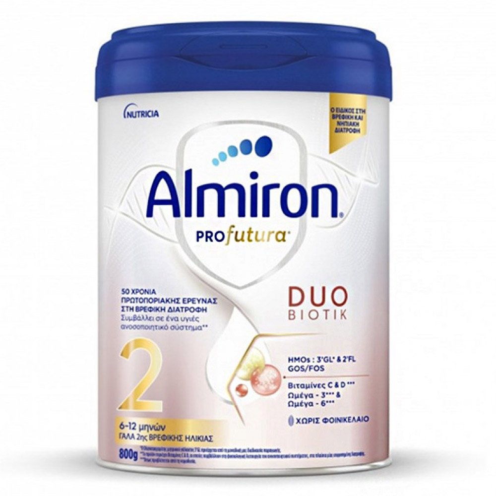 Nutricia Almiron Profutura 2 Βρεφικό Γάλα σε Σκόνη Δεύτερης Ηλικίας Άνω των 6 Μηνών, 800gr