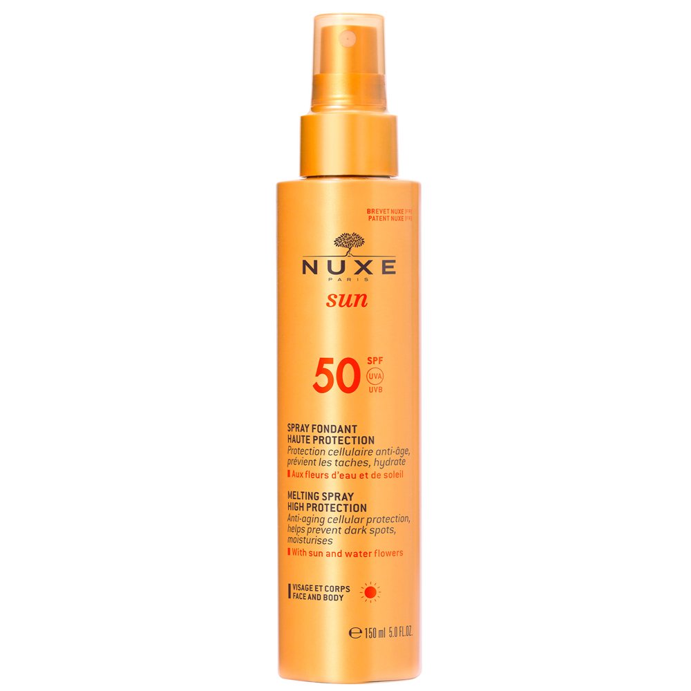 Nuxe Sun Melting Spray High Protection SPF50 Αντηλιακό Γαλάκτωμα για Πρόσωπο & Σώμα, 150ml