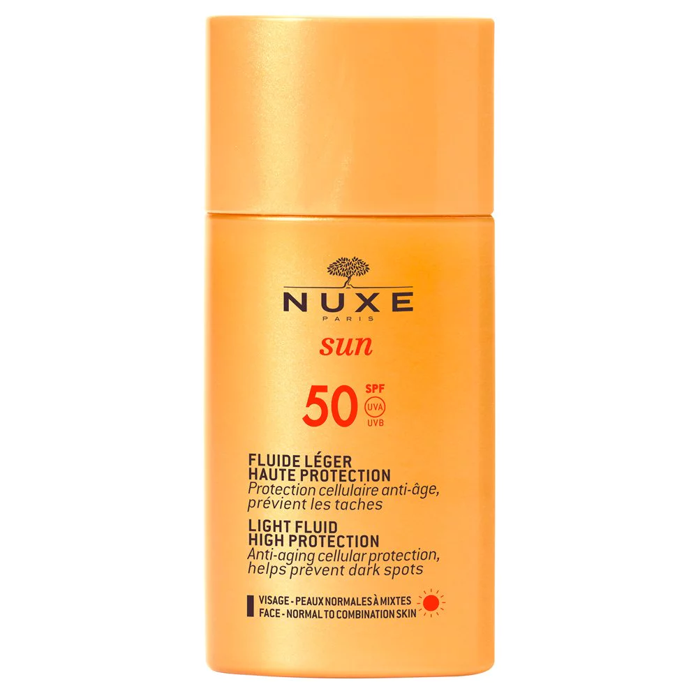 Nuxe Sun Face Cream Fluide Leger SPF50 Αντηλιακό Προσώπου Ελαφριάς Υφής, 50ml Nuxe Sun Face Cream Fluide Leger SPF50 Αντηλιακό Προσώπου Ελαφριάς Υφής, 50ml