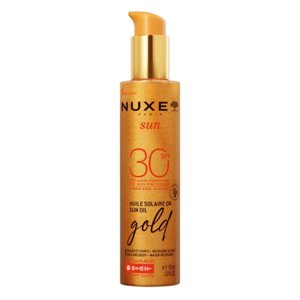 Nuxe Sun Oil Gold Ιριδίζον Αντηλιακό Λάδι Προσώπου & Σώματος SPF30, 150ml Nuxe Sun Oil Gold Ιριδίζον Αντηλιακό Λάδι Προσώπου & Σώματος SPF30, 150ml