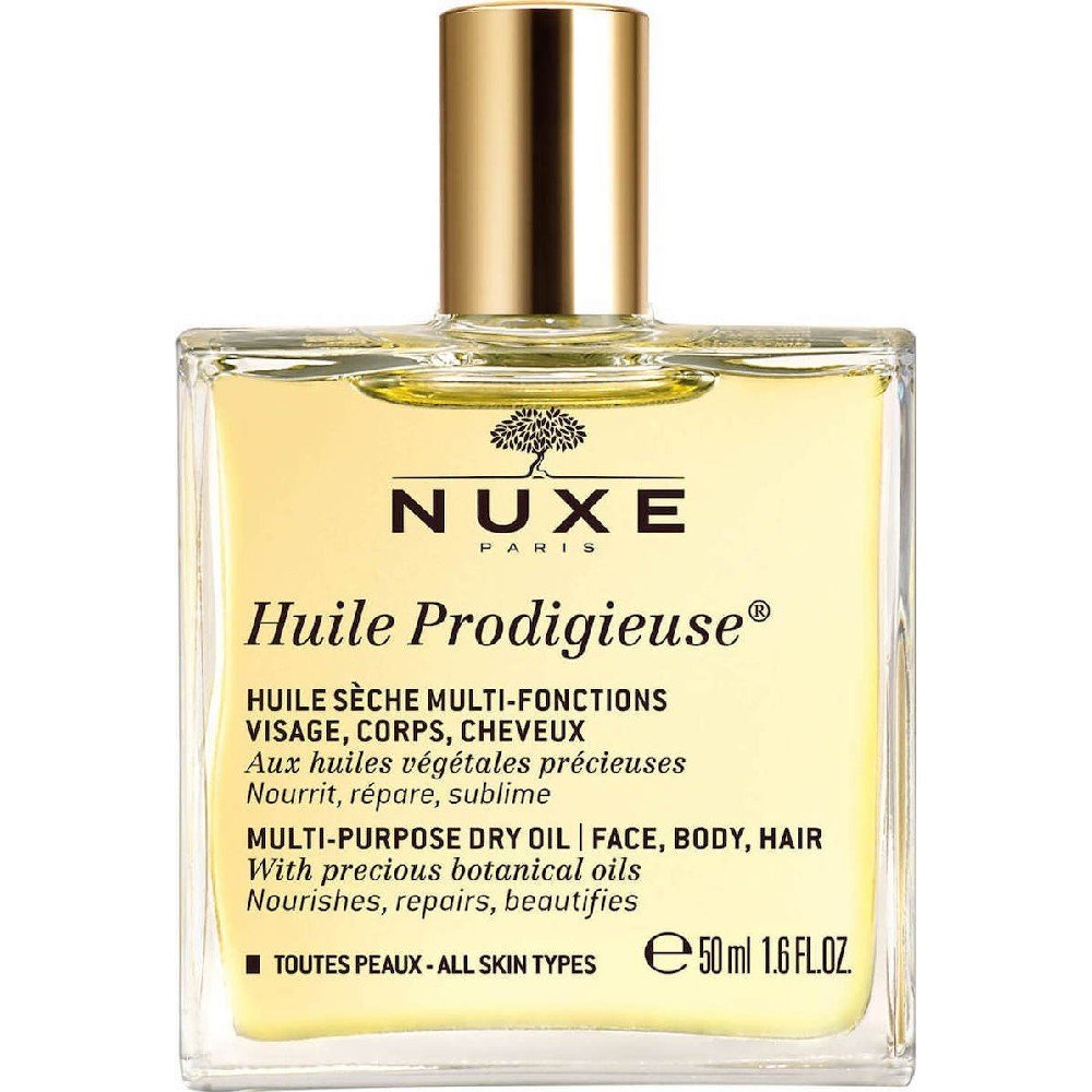 Nuxe Huile Prodigieuse Multi-purpose Dry Oil Πολυχρηστικό Ξηρό Λάδι Για Πρόσωπο Σώμα Μαλλιά, 50ml