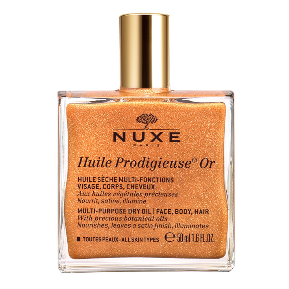 Nuxe Huile Prodigiuese Or Ιριδίζον Πολυχρηστικό Ξηρό Λάδι Για Πρόσωπο, Σώμα, Μαλλιά, 50ml