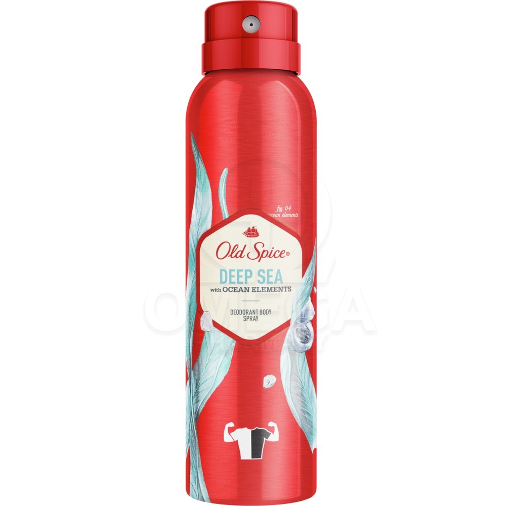 Old Spice Deep Sea Deodorant Body Spay Αποσμητικό Σπρέι Σώματος για Άνδρες, 150ml