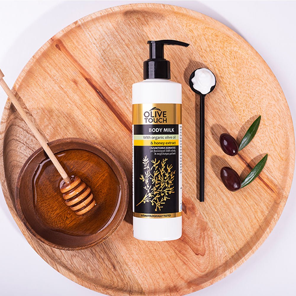 Olive Touch Γαλάκτωμα Σώματος Με Βιολογικό Λάδι Ελιάς & Εκχύλισμα Μελιού, 250ml