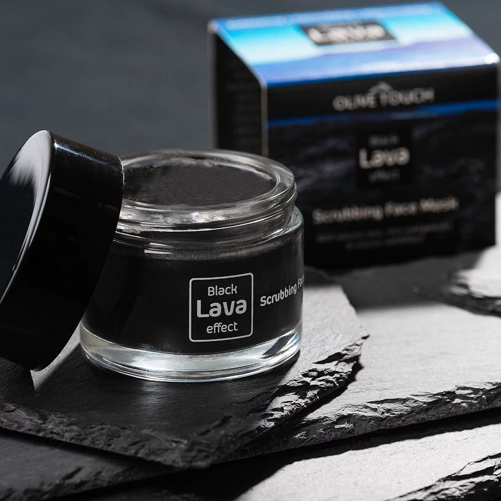 Olive Touch Black Lava Effect Scrubbing Face Mask Μάσκα & Scrub Προσώπου με Ηφαιστειακή Λάβα, 50ml Olive Touch Black Lava Effect Scrubbing Face Mask Μάσκα & Scrub Προσώπου με Ηφαιστειακή Λάβα, 50ml