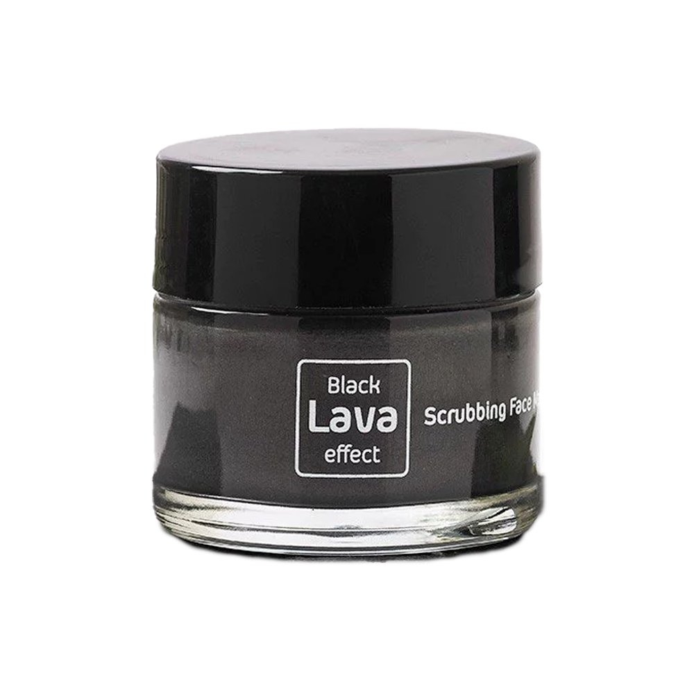Olive Touch Black Lava Effect Scrubbing Face Mask Μάσκα & Scrub Προσώπου με Ηφαιστειακή Λάβα, 50ml