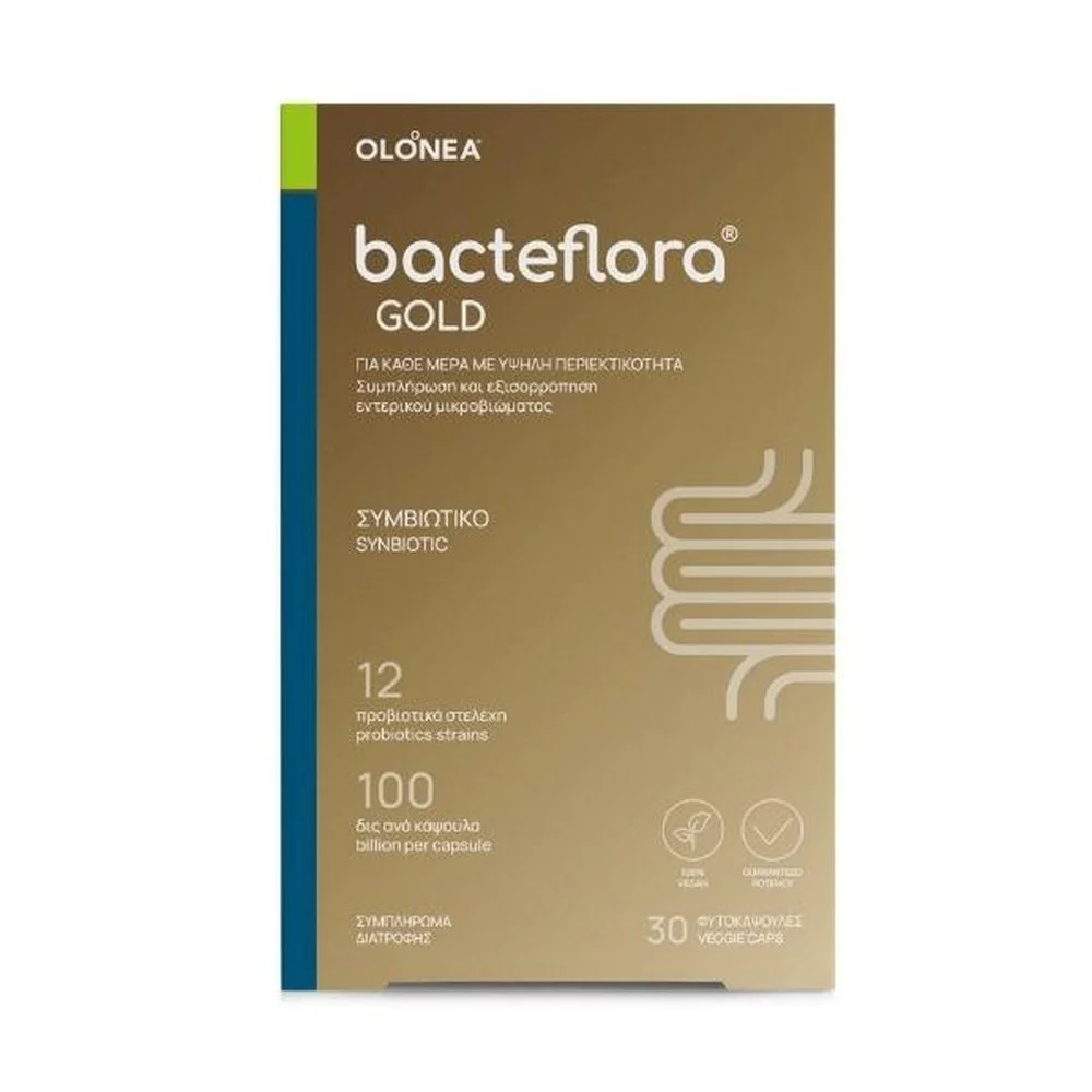 Olonea BacteFlora Gold Συμβιωτικό για την Υγεία & Ομαλή Λειτουργία του Εντέρου με Ultra Υψηλή Περιεκτικότητα, 10κάψουλες Olonea BacteFlora Gold Συμβιωτικό για την Υγεία & Ομαλή Λειτουργία του Εντέρου με Ultra Υψηλή Περιεκτικότητα, 10κάψουλες