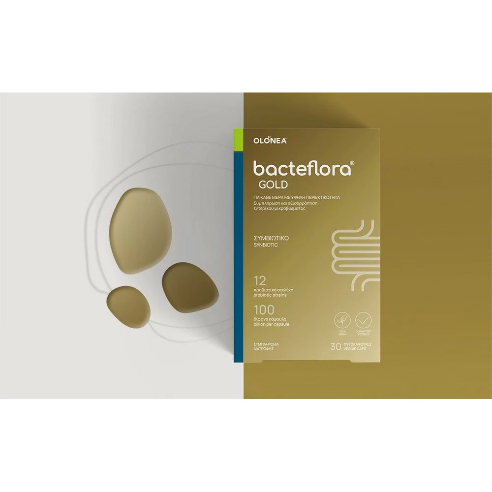 Olonea BacteFlora Gold Συμβιωτικό για την Υγεία & Ομαλή Λειτουργία του Εντέρου με Ultra Υψηλή Περιεκτικότητα, 10κάψουλες Olonea BacteFlora Gold Συμβιωτικό για την Υγεία & Ομαλή Λειτουργία του Εντέρου με Ultra Υψηλή Περιεκτικότητα, 10κάψουλες