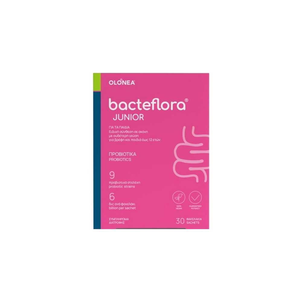 Olonea BacteFlora Junior Προβιοτικά σε Σκόνη με Ουδέτερη Γεύση, 30φακελάκια