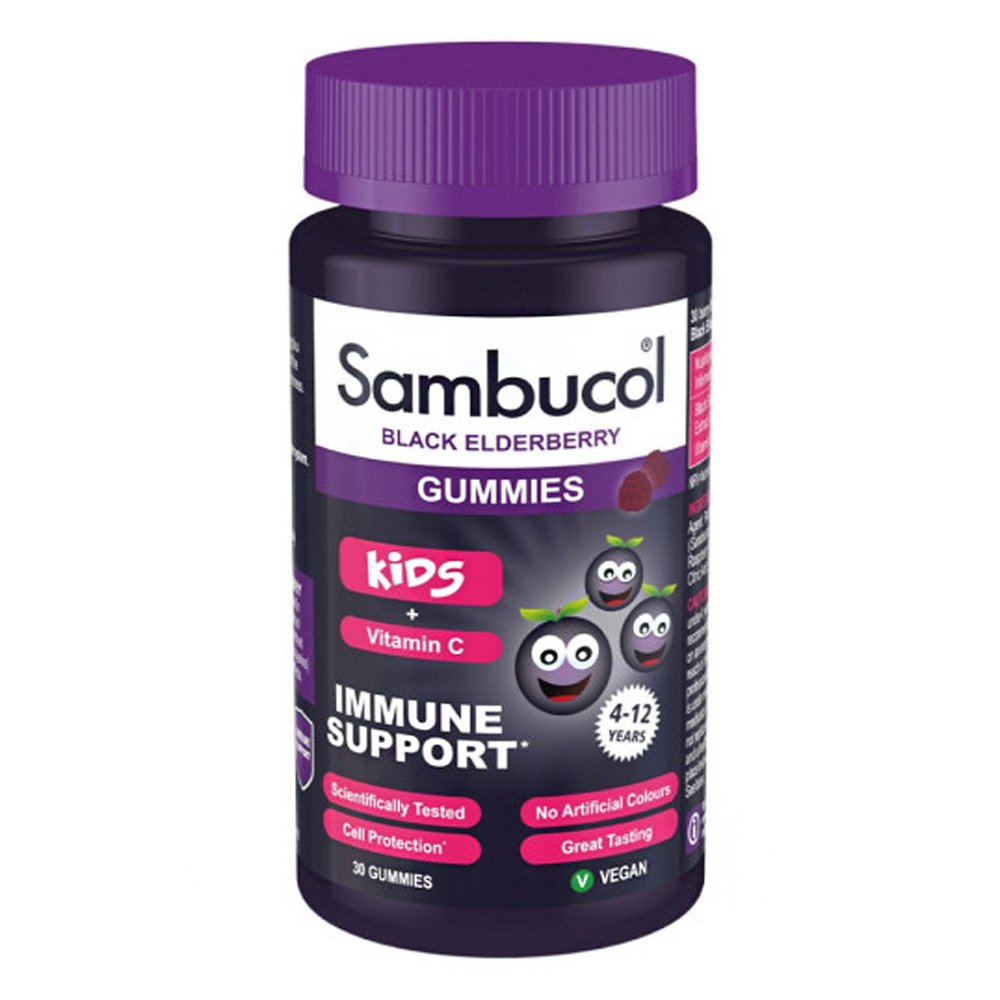 Sambucol Black Elderberry Gummies Ζελεδάκια για Παιδιά με Vitamin C, 30ζελεδάκια