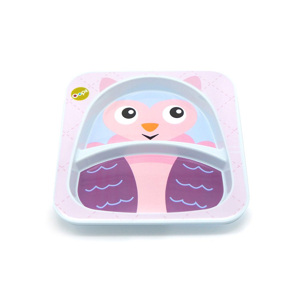 Oops Παιδικό Πιάτο με Χωρίσματα Owl 6m+, 1τμχ