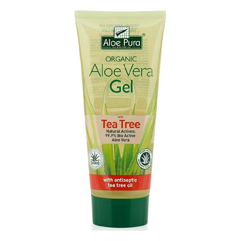 Optima Organic Aloe Vera Gel with Tea Tree Τζελ Αλόης με Έλαιο Τεϊόδεντρου, 200ml