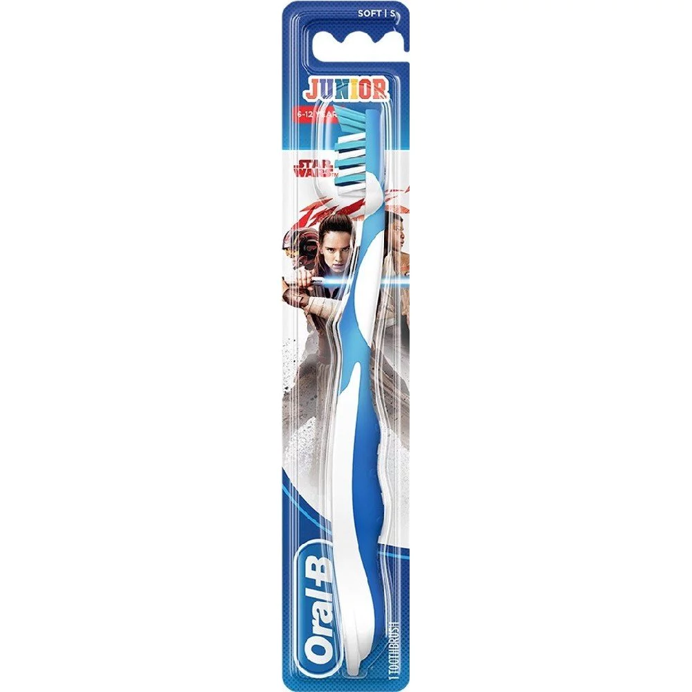 Oral-B Star Wars 6+ Οδοντόβουρτσα Παιδική Γαλάζια - Λευκή Soft-Μαλακή, 1τμχ